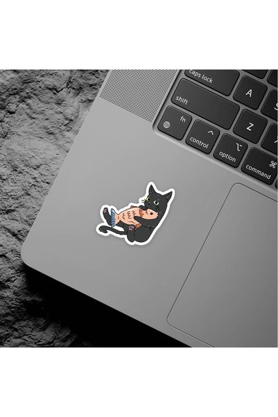 The Sticker Story. I Won'T Let Go of My Fish Cat Sticker