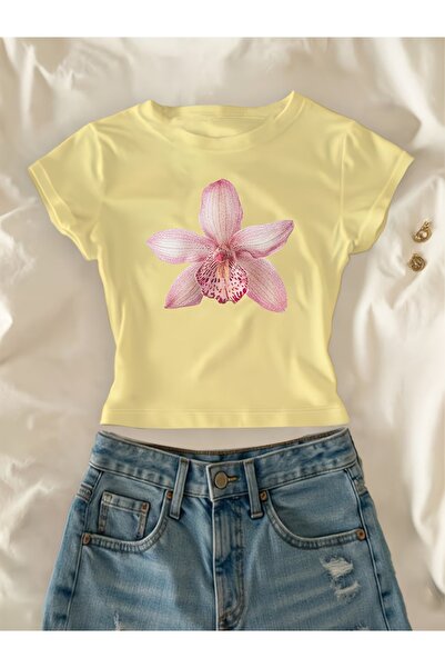 Toum Ζώνη Ανδρική Ρετρό Μπλούζα με Λουλούδια Κοντό