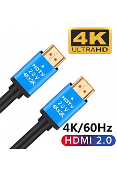 HDTV Premium 5 METRE 4K ULTRA HD 2.0V ALÜMİNYUM BAŞLIK ALTIN UÇLU HDMİ KABLO