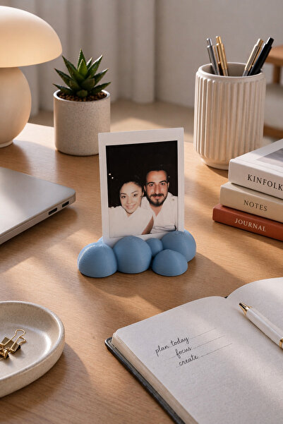 BitByteBrick Cloud Polaroid Fotoğraf Standı - Instax Masaüstü Fotoğraf Tutucu...