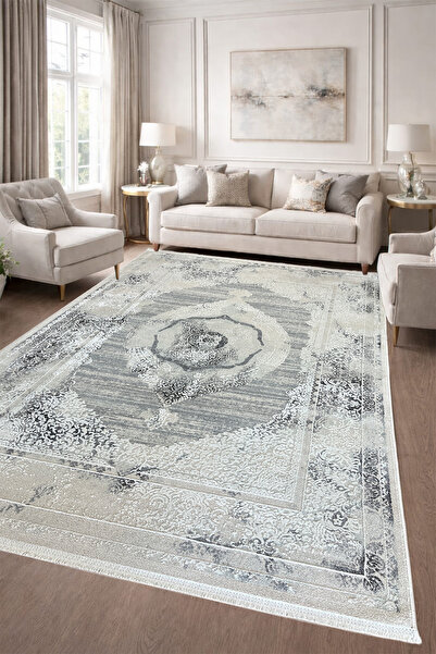 ünalcarpet 4 Metrekare -6 Metrekare Kalın Modern Dokuma Salon Oturma Odası Mu...