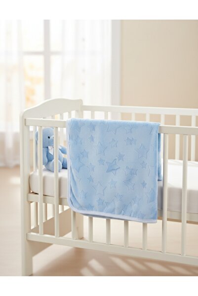 MiniKids Κουβέρτα μίνκι με μπλε σχέδιο