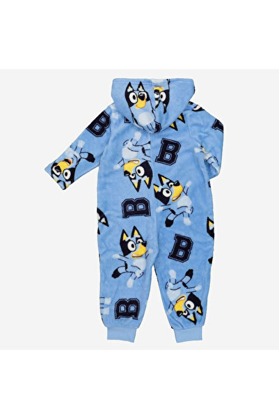 bluey Coral Fleece One-Piece Pajamas,