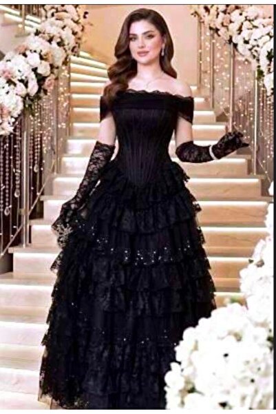 Linda Fashion Luxury Designer Evening Gown Dress Elegant and Sexy Evening Dre...