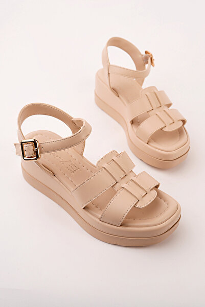 Madam Tarz NVL-400 Σανδάλια με χοντρή σόλα και διπλό λουράκι