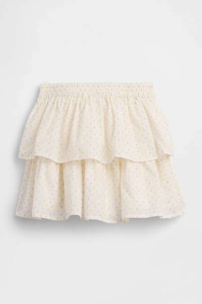 GAP Κοριτσίστικη λευκή πουά φούστα με στρώσεις