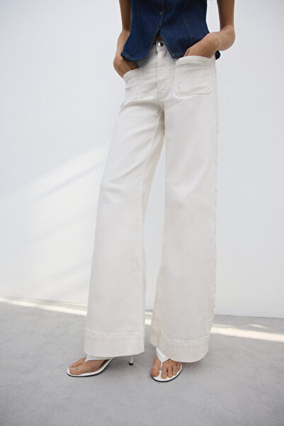 H&M Wide High Waist Jeans
