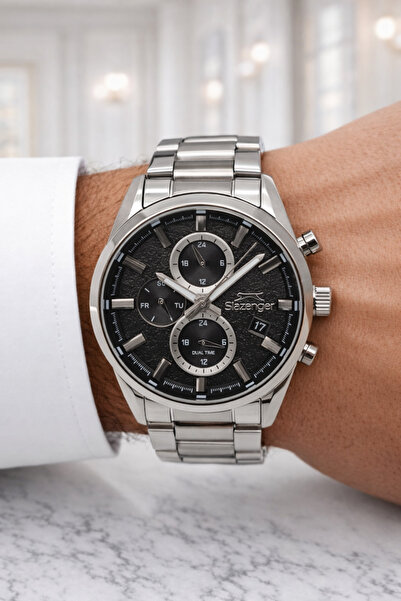 Slazenger Men's Wristwatch Stylish Suitable for Daily Use Stainless Steel Ban...