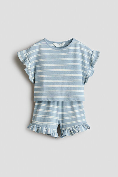 H&M 2 Parçalı Havlu Kumaş Set