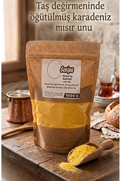 Senipa GLUTENSİZ Karadeniz Rize Mısır Unu 1000 GR Ekmek & Muhlama. Doğadan So...