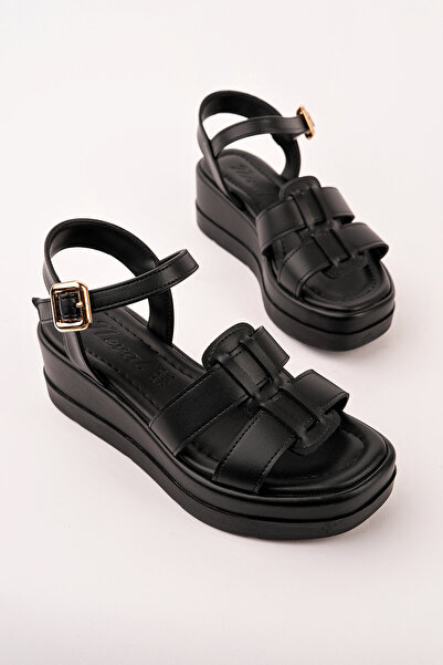 Madam Tarz NVL-400 Σανδάλια με χοντρή σόλα και διπλό λουράκι