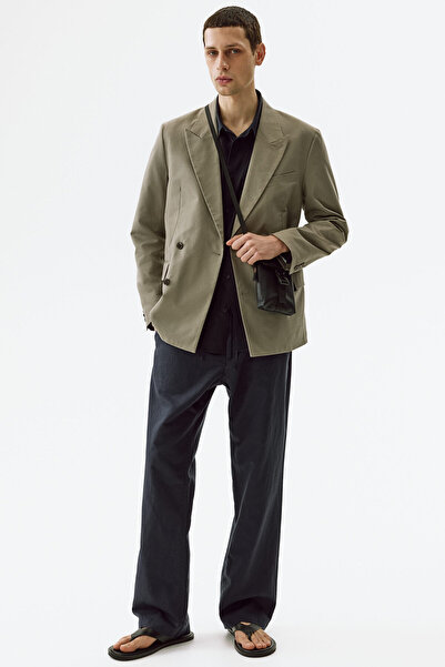 H&M Keten Karışımlı Pantolon Regular Fit