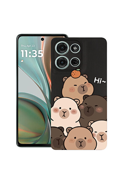 bestcase Husă ultra subțire pentru Motorola Edge 50 Neo, cu desen animat drăg...