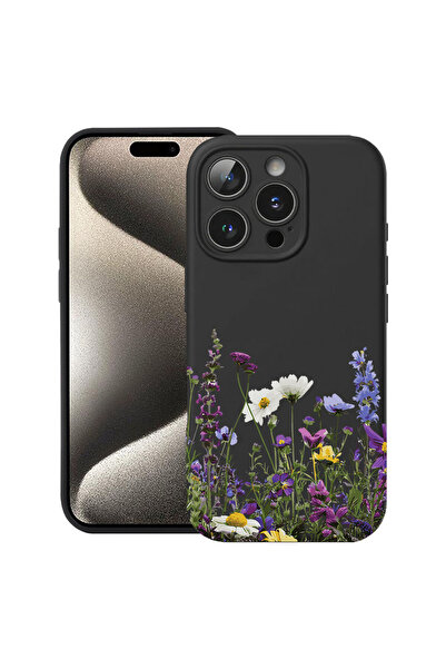 bestcase Husă Ultra Subțire pentru Apple iPhone 14 Pro, Florală - Flori Sălba...
