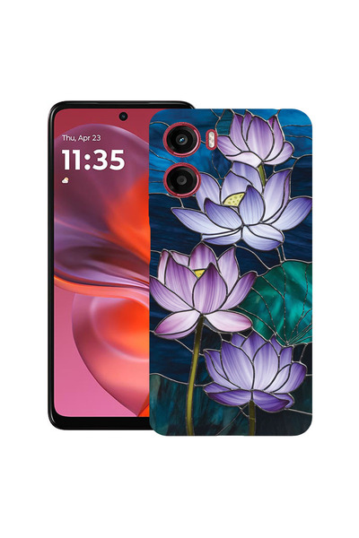 bestcase Υπέρλεπτη Θήκη για Motorola Moto G05 / Moto E15, Φλοράλ - Λωτός από ...