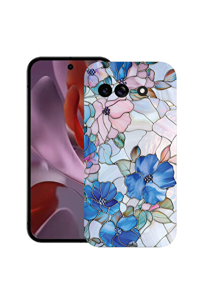 bestcase Υπέρλεπτη Θήκη για Google Pixel 10a, Φλοράλ - Βιτρό Ορτανσία, 312836...