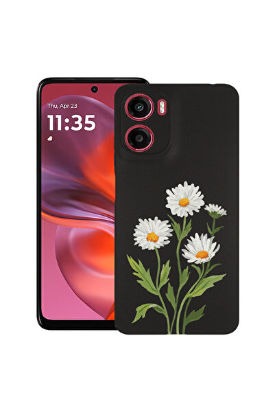 bestcase Υπέρλεπτη Θήκη για Motorola Moto G06, Φλοράλ - Πρεσαριστή Μαργαρίτα,...