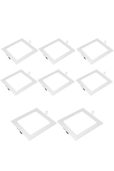 LEDIGANT Set de 8 buc Spot LED incastrat patrat de 3W, 6500k, alb