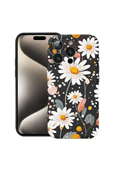 bestcase Husă Ultra Subțire pentru Apple iPhone 15 Pro, Florală - Margarete, ...