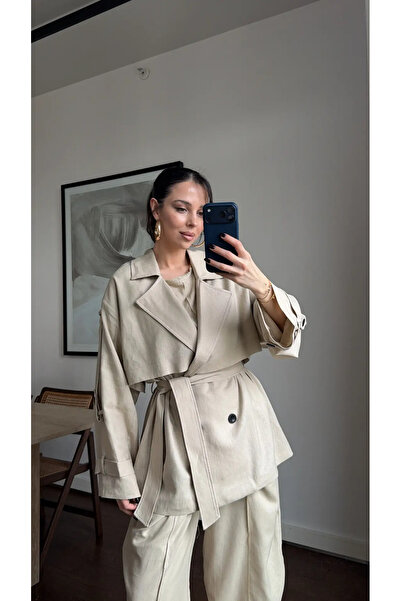 Lady Pixie Καμπαρντίνα χωρίς φόδρα με απολέτες