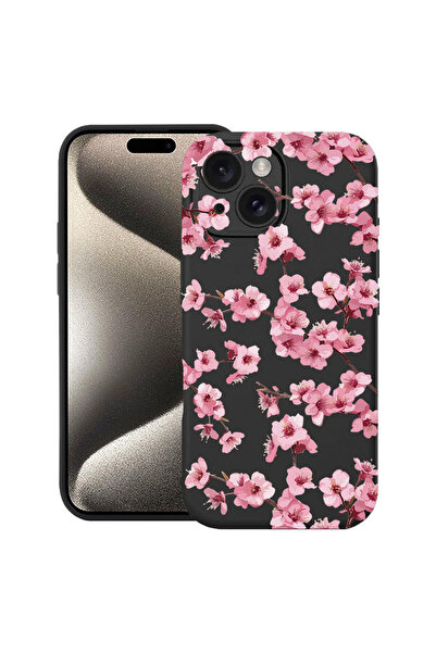 bestcase Υπέρλεπτη Θήκη για Apple iPhone 14, Φλοράλ - Αισθητικό Ροζ Κεράσι, 2...