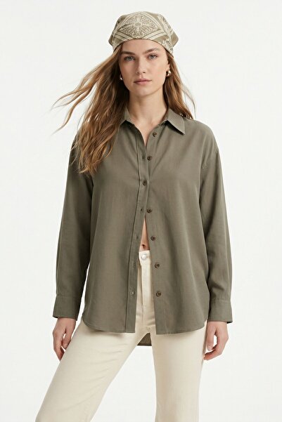 Rays Χακί Υπερμεγέθη Πουκάμισο 4000