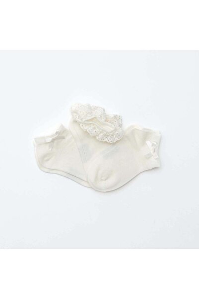 KIABI مجموعة من 3 جوارب رسمية بيضاء