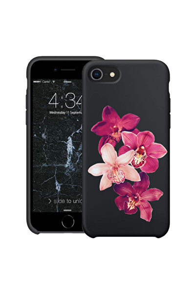 bestcase Υπέρλεπτη Θήκη για Apple iPhone SE 3 / SE 2 / 8 / 7, Φλοράλ - Κόκκιν...