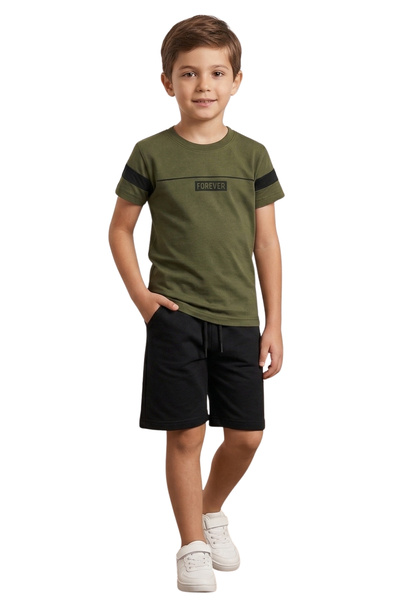 CRASSİ Σετ σορτς για αγόρια με στάμπα