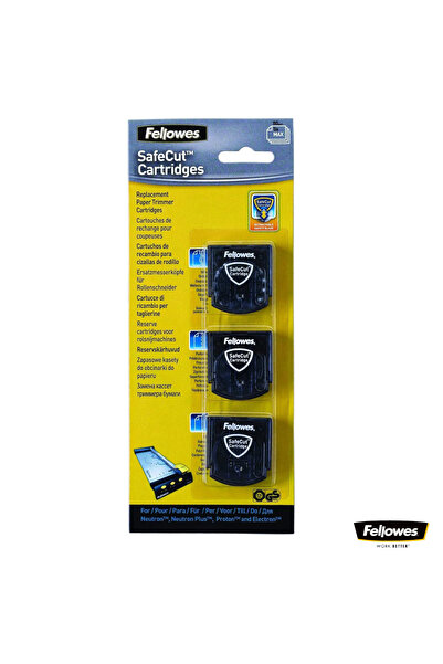 Fellowes Set de 3 lame rotative pentru ghilotină cu disc, Fellowes, ondulate,...