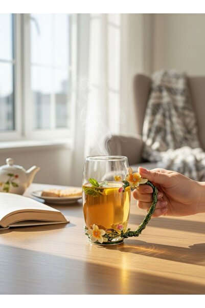 Onedekor Metal Saplı Cam Kupa Bardak Big Veloura