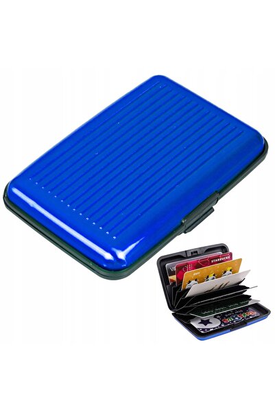 CN Αλουμινένια θήκη εγγράφων με προστασία RFID, μπλε χρώματος