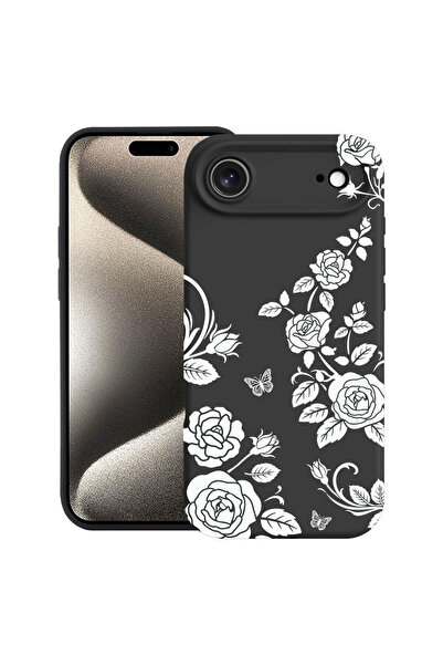 bestcase Husă Ultra Subțire pentru Apple iPhone 17 Air, Florală - Trandafir N...