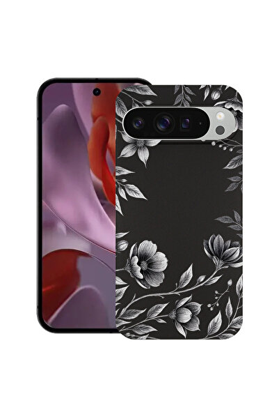 bestcase Husă Ultra Subțire pentru Google Pixel 10 / 10 Pro, Negru Floral, 20...