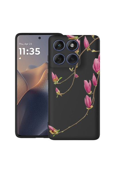 bestcase Υπέρλεπτη Θήκη για Motorola Edge 60 Pro, Φλοράλ - Μινιμαλιστική Ορχι...