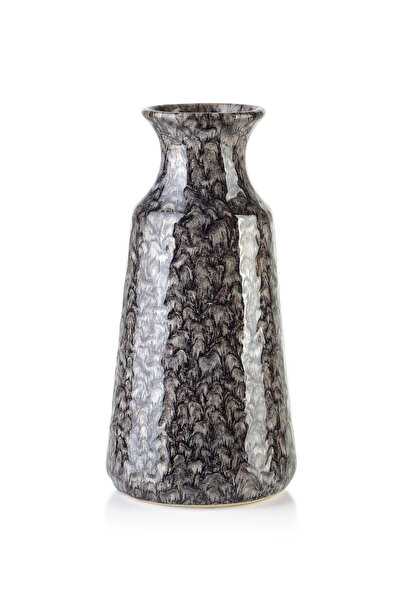 MONDEX Vase YARINE GREY 9.5x9.5x30.5 cm