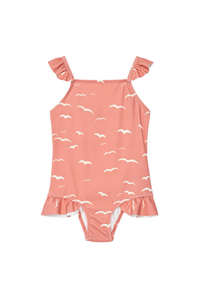 Mini Rodini Costum de baie roz pentru fetiță 2528011128
