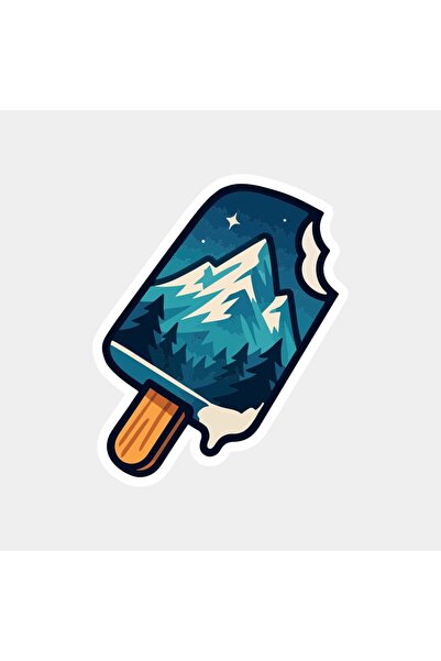 The Sticker Story. ملصق آيس كريم آيس ماونت