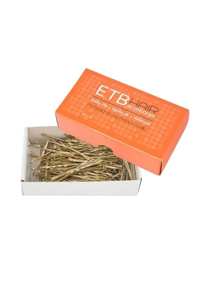 ETB Agrafe de păr aurii 7 cm Cutie 200 g