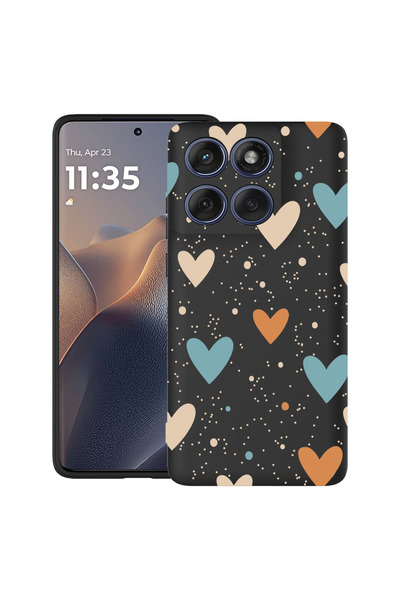 bestcase Υπέρλεπτη Θήκη για Motorola Edge 60 Pro, Χαριτωμένο Σχέδιο Αγάπης, 2...