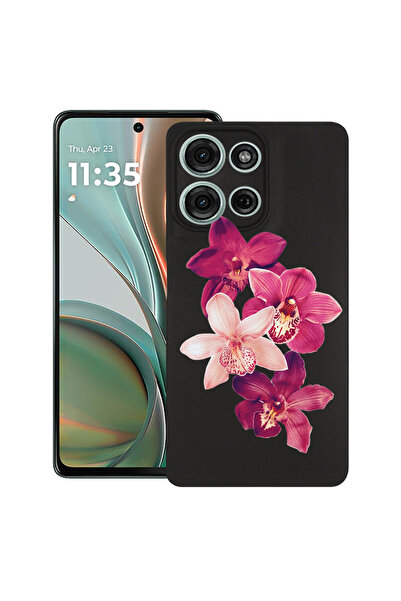 bestcase Υπέρλεπτη Θήκη για Motorola Edge 50 Pro, Φλοράλ - Κόκκινη Ορχιδέα, 1...