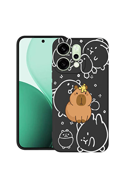 bestcase Husă Ultra Subțire pentru OPPO Reno14, Desen Animat Kawaii Capibara,...