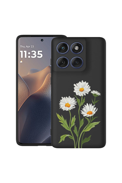 bestcase Υπέρλεπτη Θήκη για Motorola Moto G86 Power, Φλοράλ - Πρεσαριστή Μαργ...