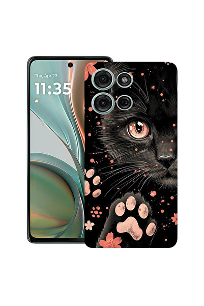 bestcase Υπέρλεπτη Θήκη για Motorola Edge 50 Pro, Μαύρη Γάτα, 1803093 B 2014