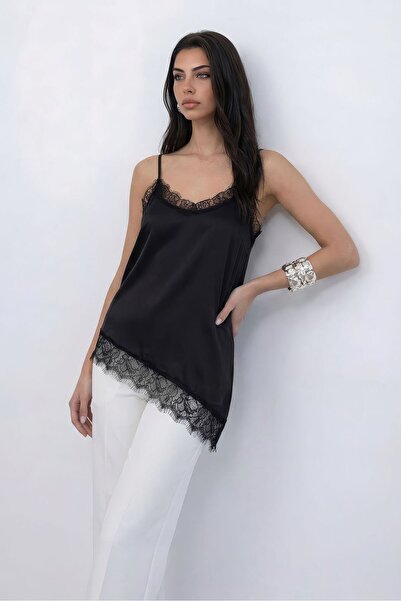 Nazline ΜΠΛΟΥΖΑ ΜΕ ΔΑΝΤΕΛΕΣ ΚΑΙ ΛΙΝΑΡΙΣΜΕΝΕΣ ΤΙΡΑΝΤΕΣ