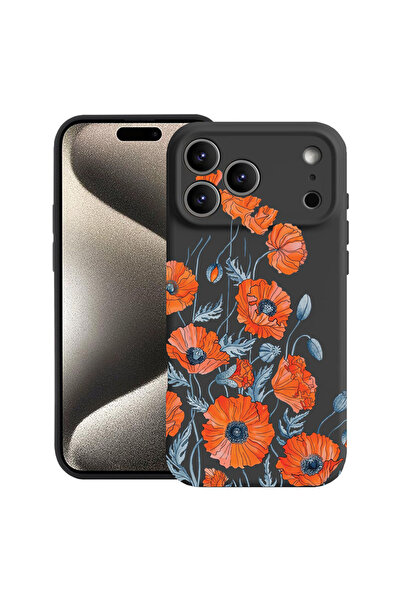 bestcase Υπέρλεπτη Θήκη για Apple iPhone 17 Pro, Φλοράλ - Μινιμαλιστικό Παπαρ...