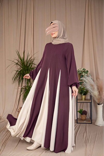 Nissra Ankanoor Dubai İpeği (şarmi) Üçgen Garnili Elbise 150CM Anka255080