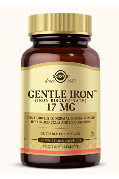Solgar Gentle Iron™ 17 mg 90 Kapsül ( 2 kutu )