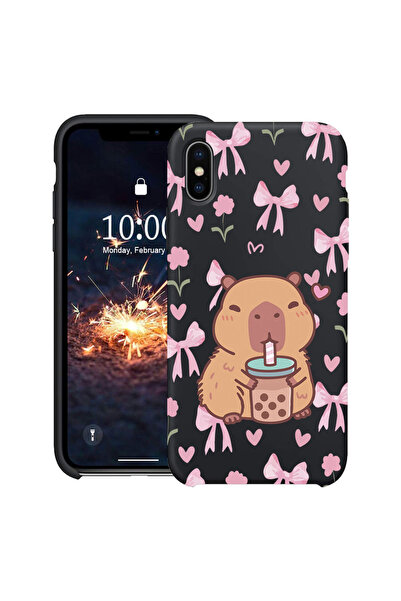bestcase Husă ultra subțire pentru Apple iPhone XS / X, cu desen animat drăgu...