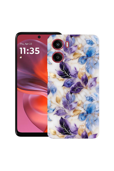 bestcase Υπέρλεπτη Θήκη για Motorola Moto G05 / Moto E15, Φλοράλ - Αισθητική ...